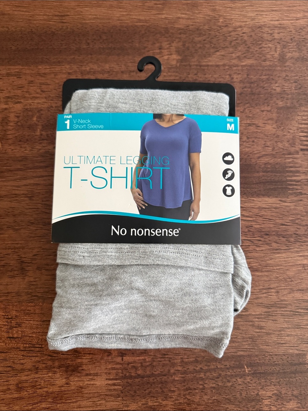No nonsense v-neck ultimate legging t-shirt